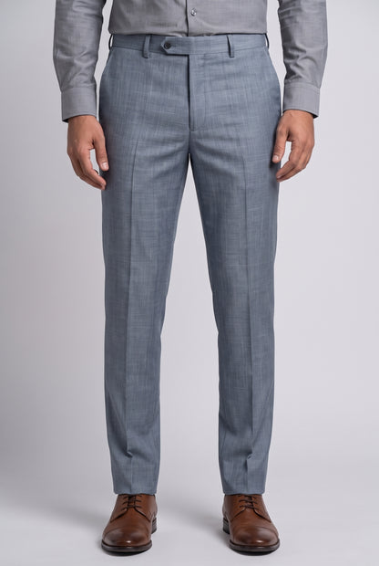 Calça Melange Cinza Médio Plus - modelo frente