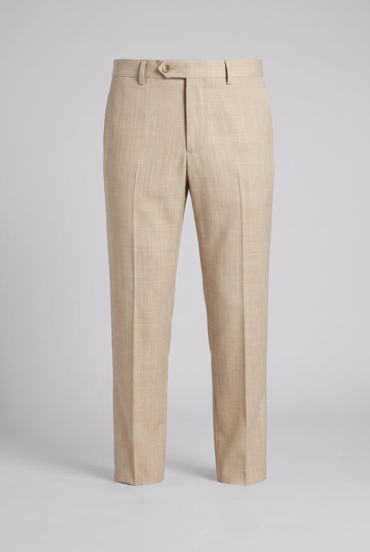 Calça Melange Bege Plus - frente ghost