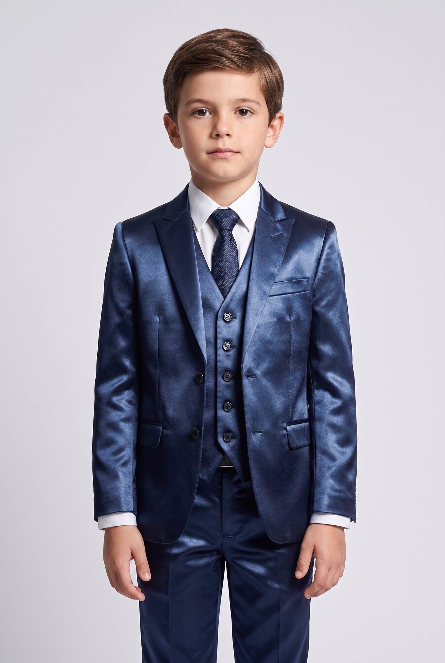 Blazer Infantil Slim Italiano Prada - Azul Marinho