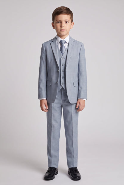 Colete Infantil Slim Italiano Melange - New Aço