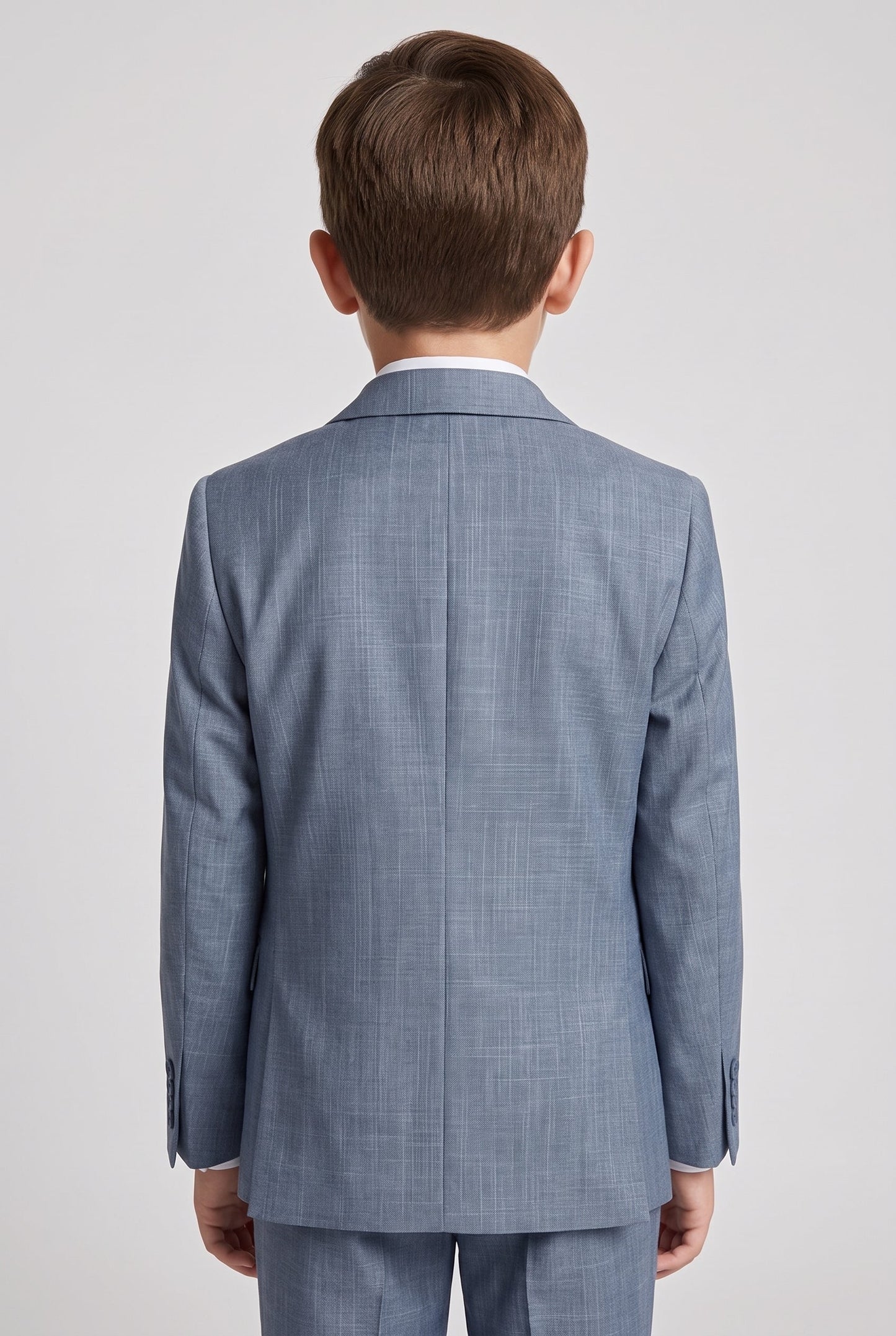 Blazer Infantil Slim Italiano Melange - Cinza Médio