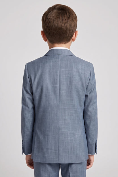 Blazer Infantil Slim Italiano Melange - Cinza Médio
