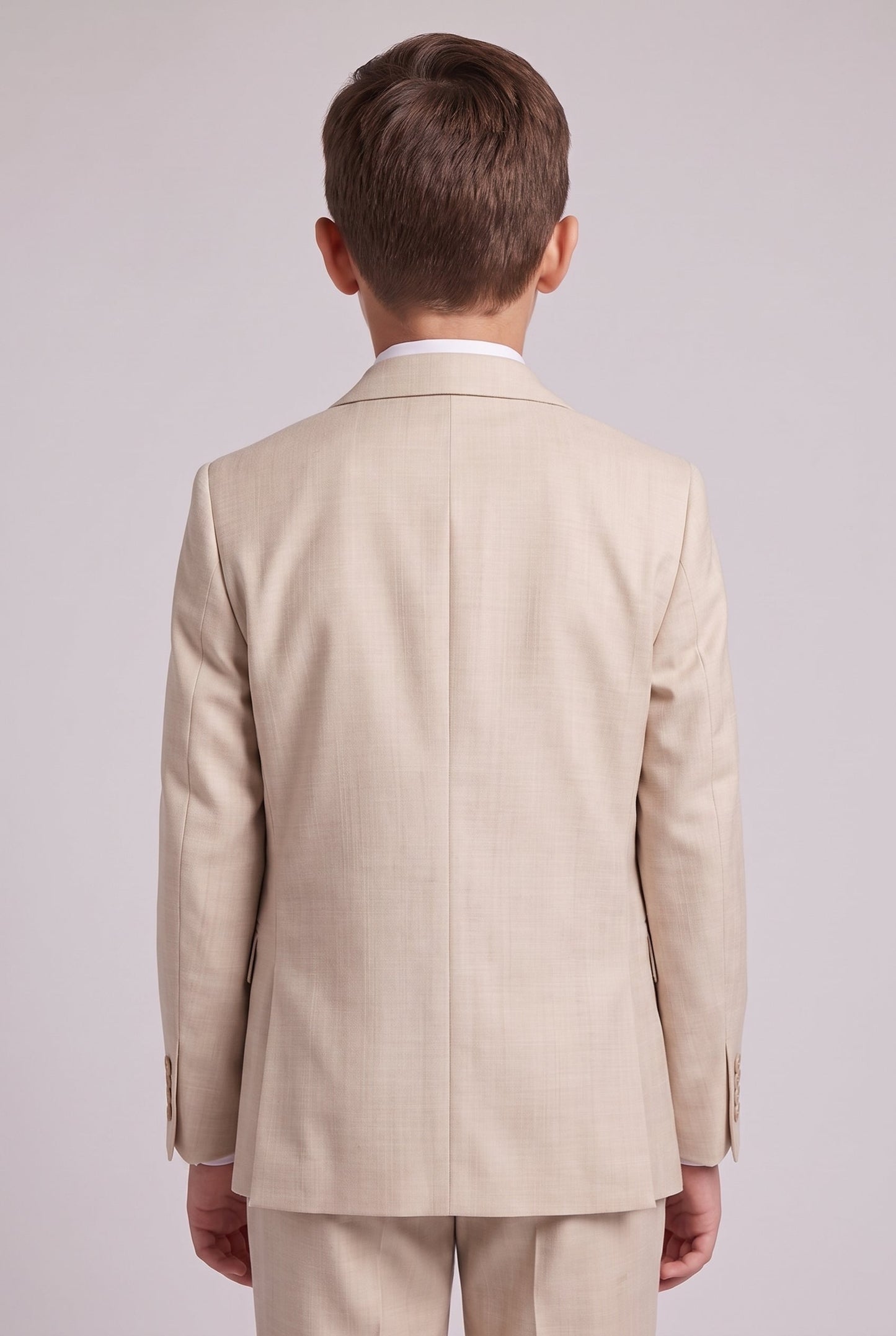 Blazer Infantil Slim Italiano Melange - Bege