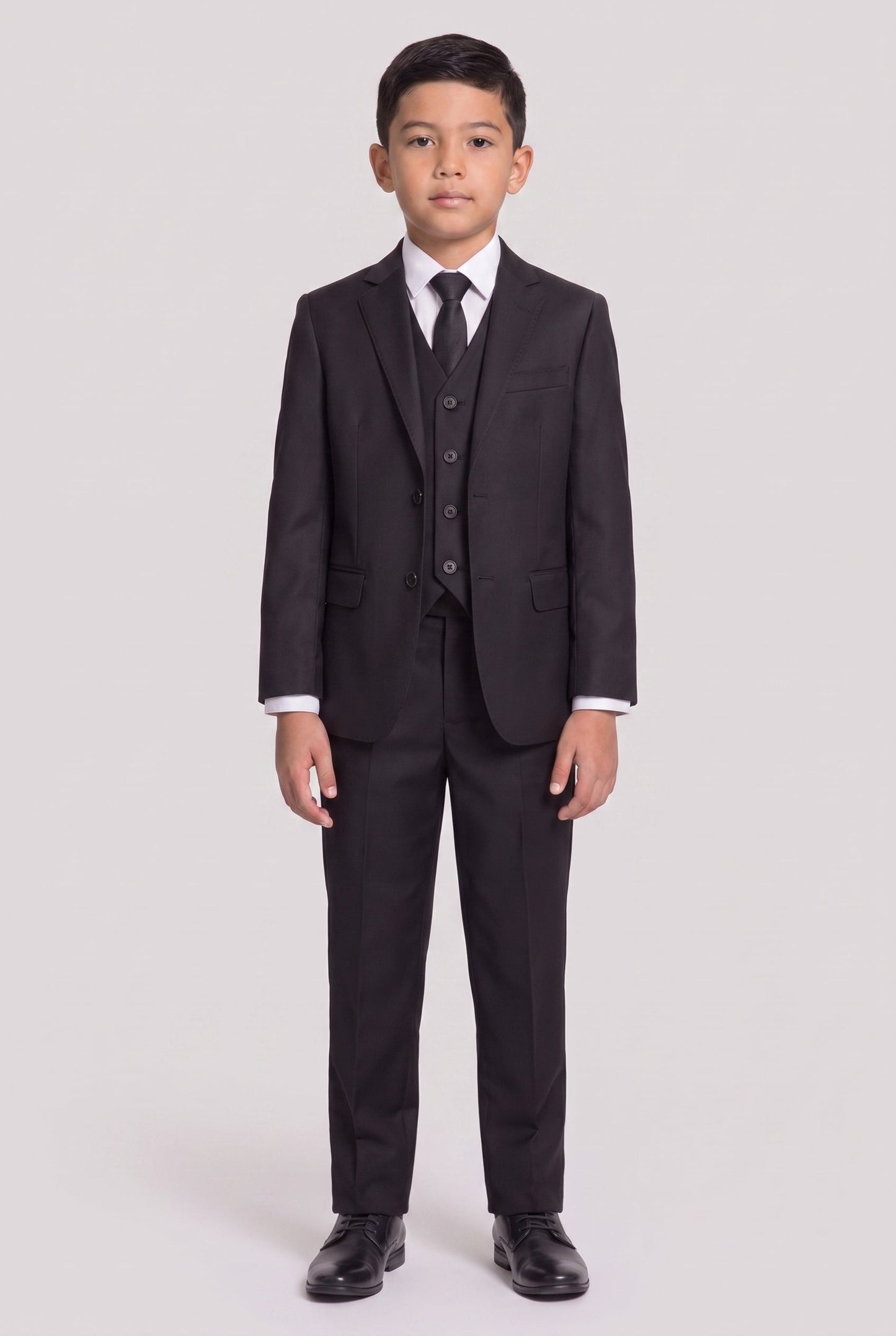 Colete Infantil Slim Italiano Poliviscose - Preto
