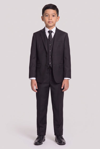 Colete Infantil Slim Italiano Poliviscose - Preto