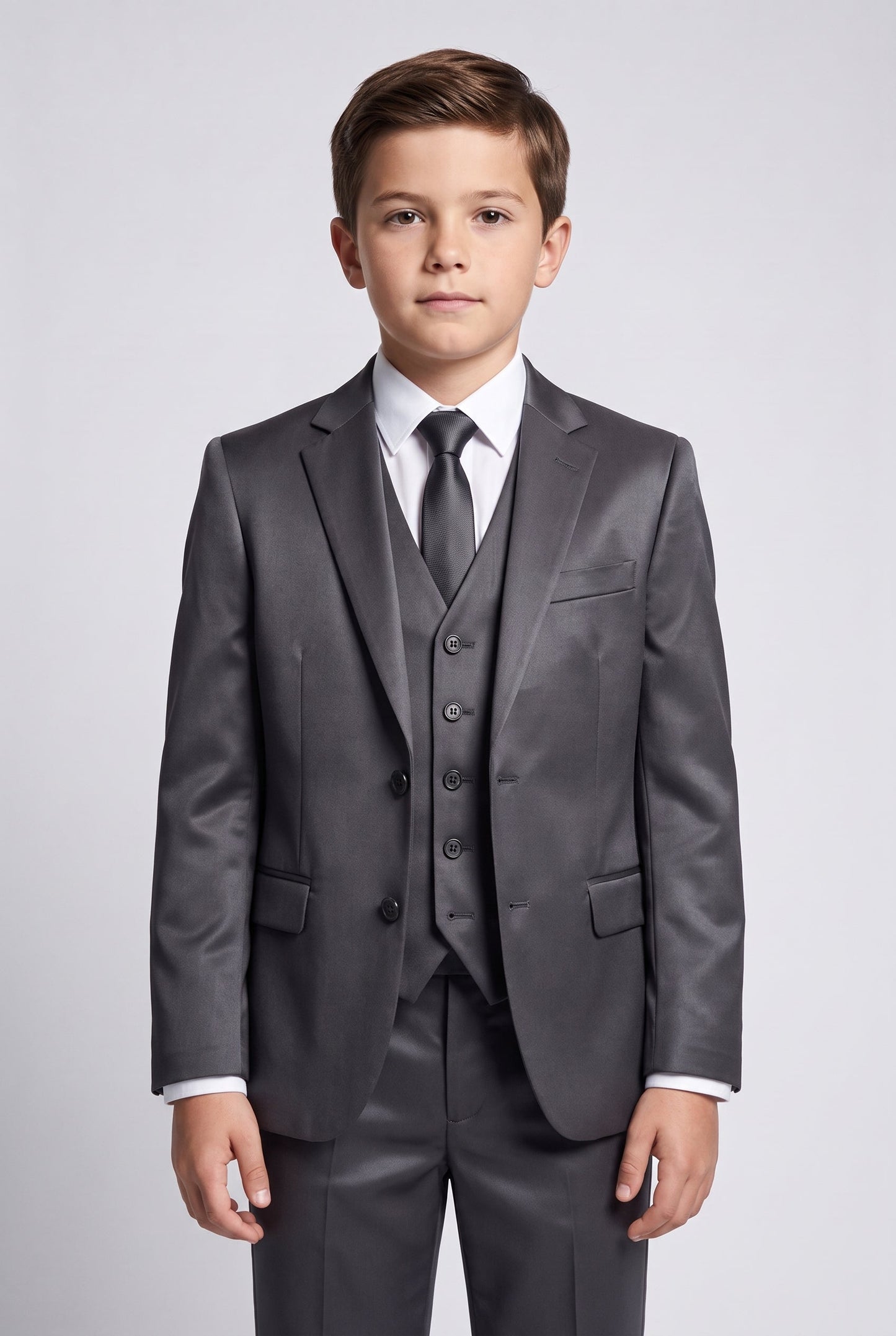 Blazer Infantil Slim Italiano Poliviscose - Grafite