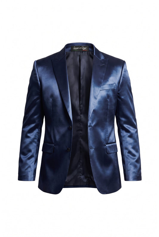 Blazer Infantil Slim Italiano Prada - Azul Marinho