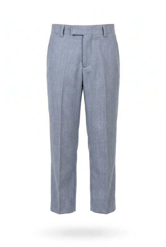 Calça Infantil Slim Italiano Melange - New Aço