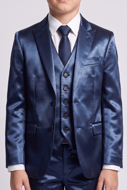 Blazer Infantil Slim Italiano Prada - Azul Marinho