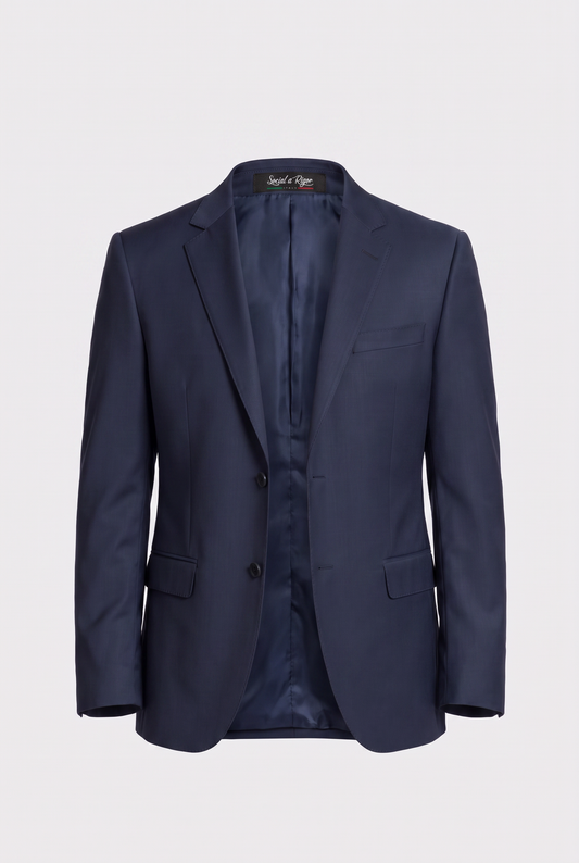 Blazer Infantil Slim Italiano Poliviscose - Azul Marinho