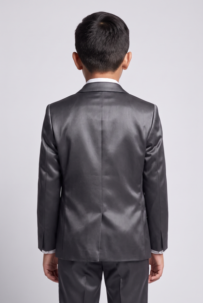 Blazer Infantil Slim Italiano Poliviscose - Chumbo