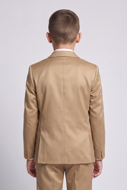 Blazer Infantil Slim Italiano Poliviscose - Cáqui