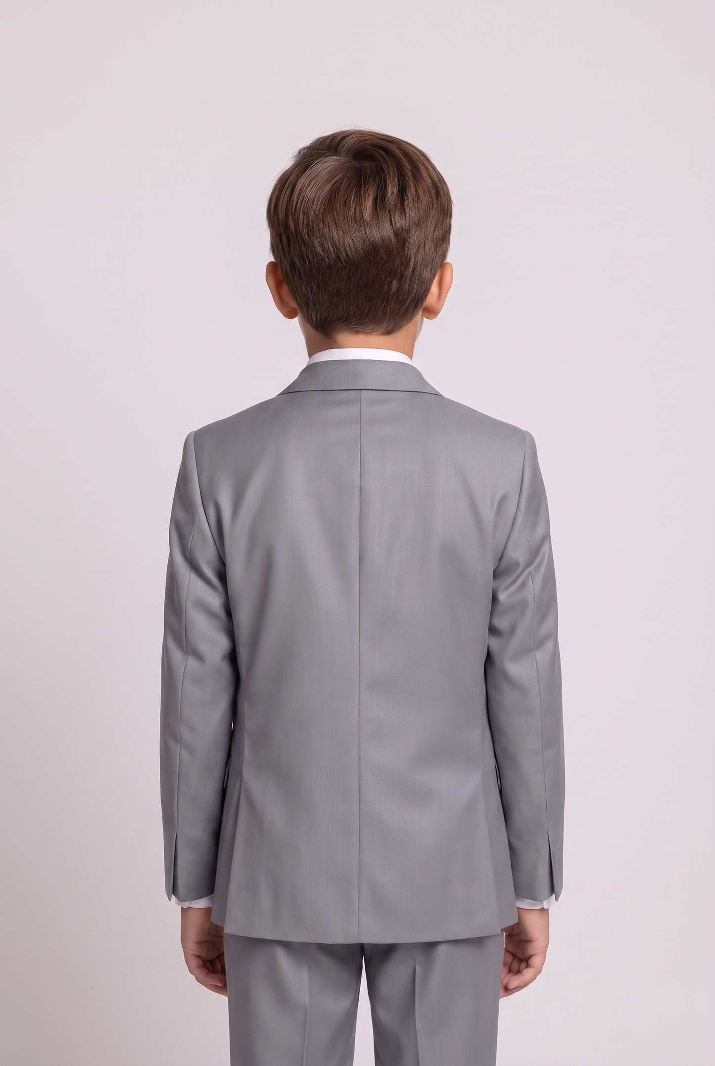 Blazer Infantil Slim Italiano Poliviscose - Cinza Médio