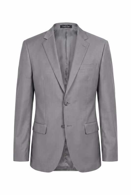 Blazer Infantil Slim Italiano Poliviscose - Cinza Médio