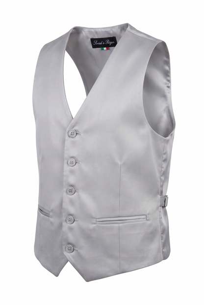 Colete Infantil Poliviscose Cinza Claro - ghost
