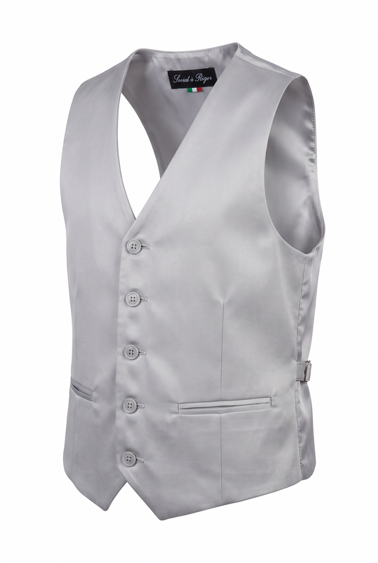 Colete Infantil Poliviscose Cinza Claro - ghost