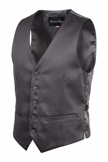 Colete Infantil Poliviscose Chumbo - ghost
