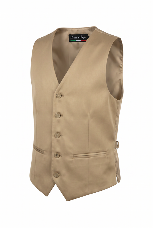 Colete Infantil Poliviscose Caqui - ghost