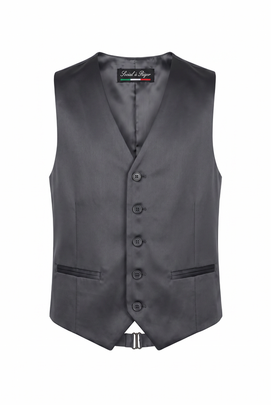 Colete Infantil Poliviscose Grafite - ghost