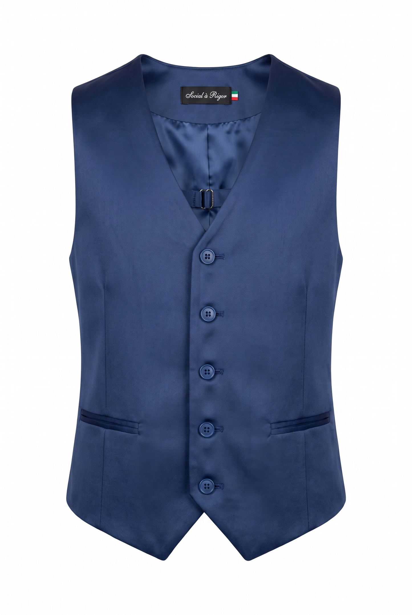 Colete Infantil Poliviscose Azul Indico - ghost
