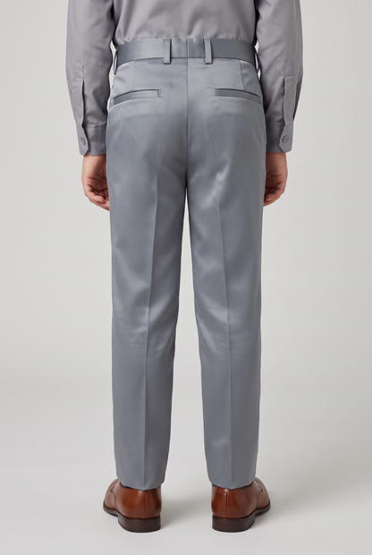 Calça Infantil Slim Italiano Poliviscose - Cinza Médio