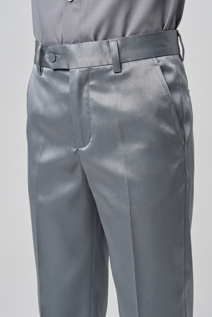 Calça Infantil Slim Italiano Poliviscose - Cinza Médio