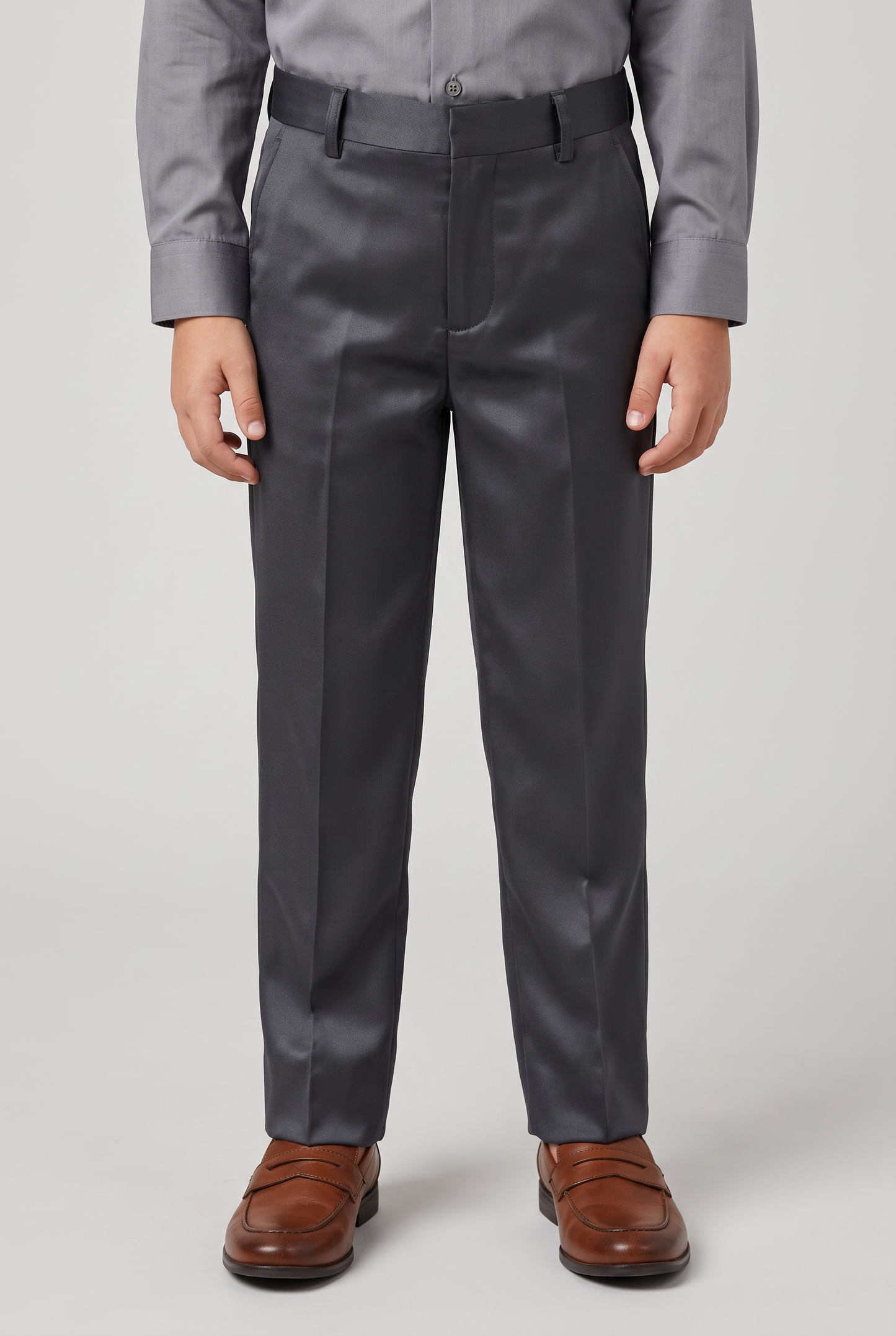 Calça Infantil Slim Italiano Poliviscose - Grafite