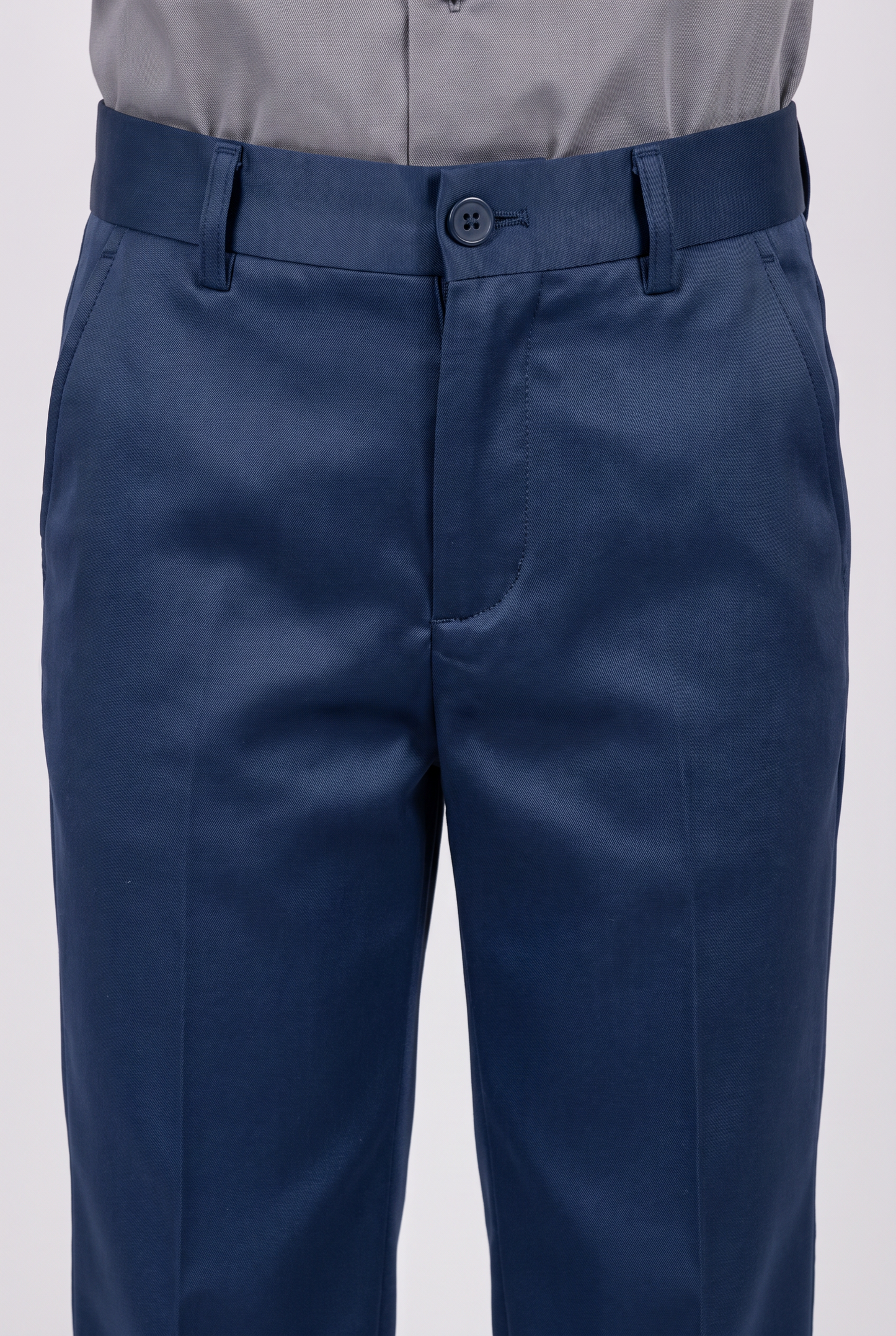 Calça Infantil Slim Italiano Poliviscose - Azul Índico