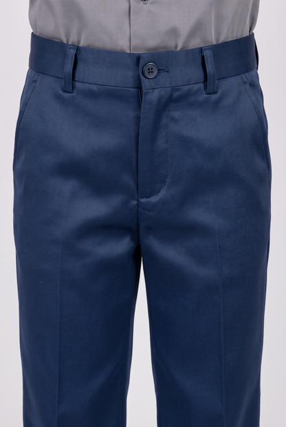Calça Infantil Slim Italiano Poliviscose - Azul Índico