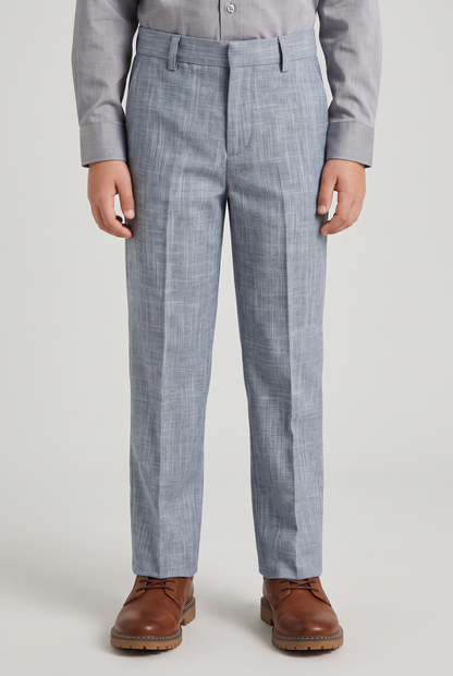 Calça Infantil Slim Italiano Melange - New Aço