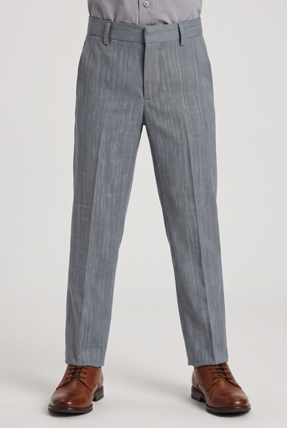 Calça Infantil Slim Italiano Melange - Cinza Médio