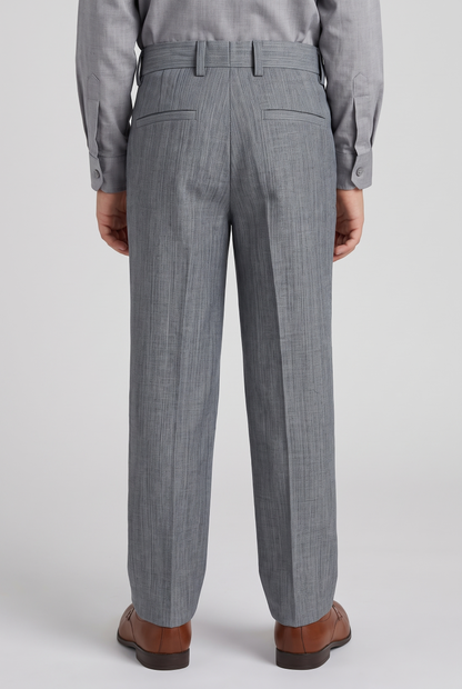 Calça Infantil Slim Italiano Melange - Cinza Médio