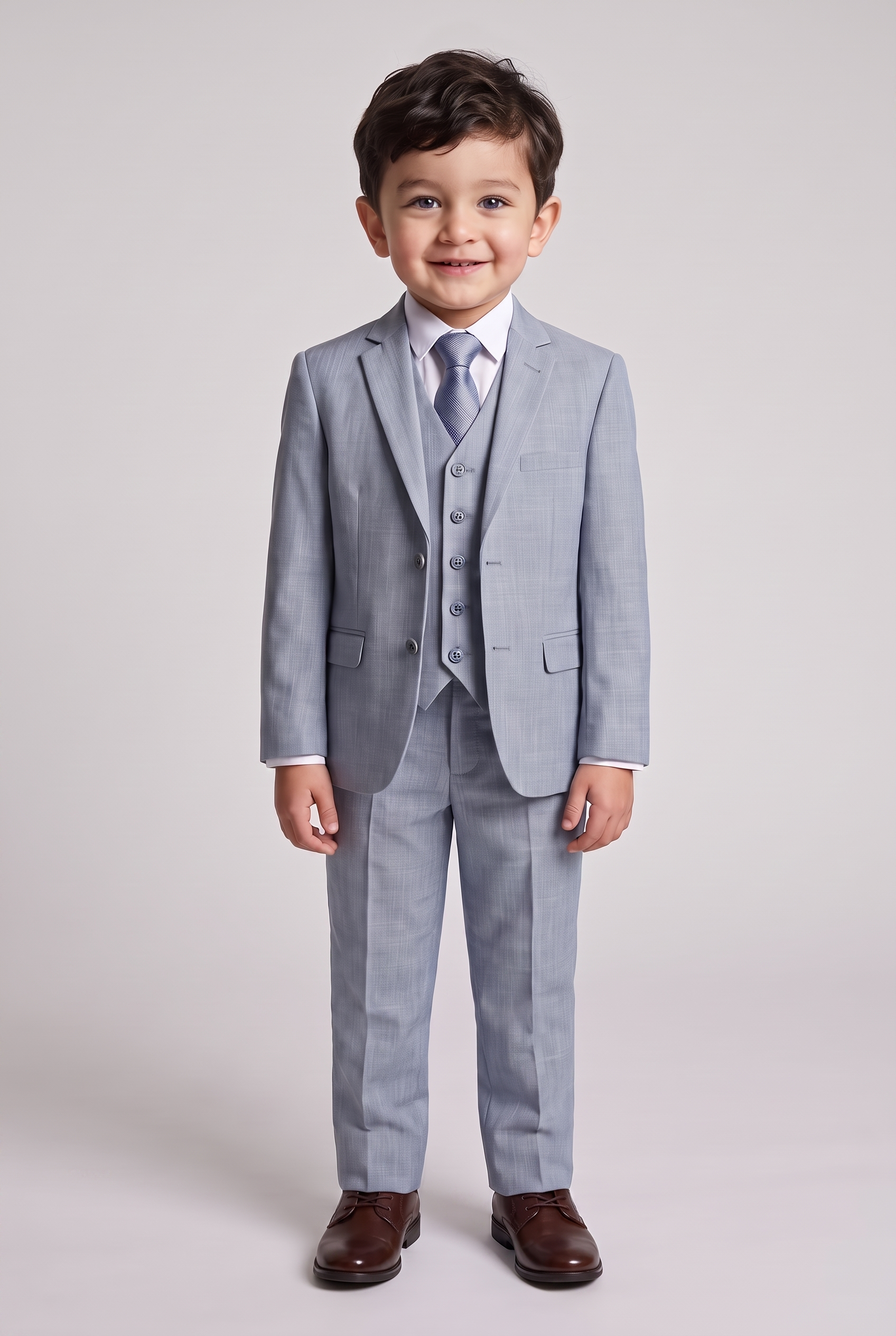 Nicolas terno infantil melange new aco corpo inteiro