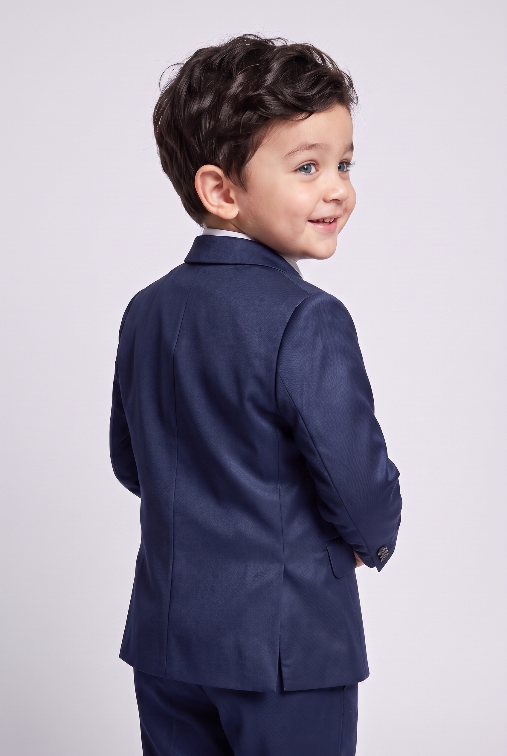 Nicolas terno infantil poliviscose azul marinho - costas