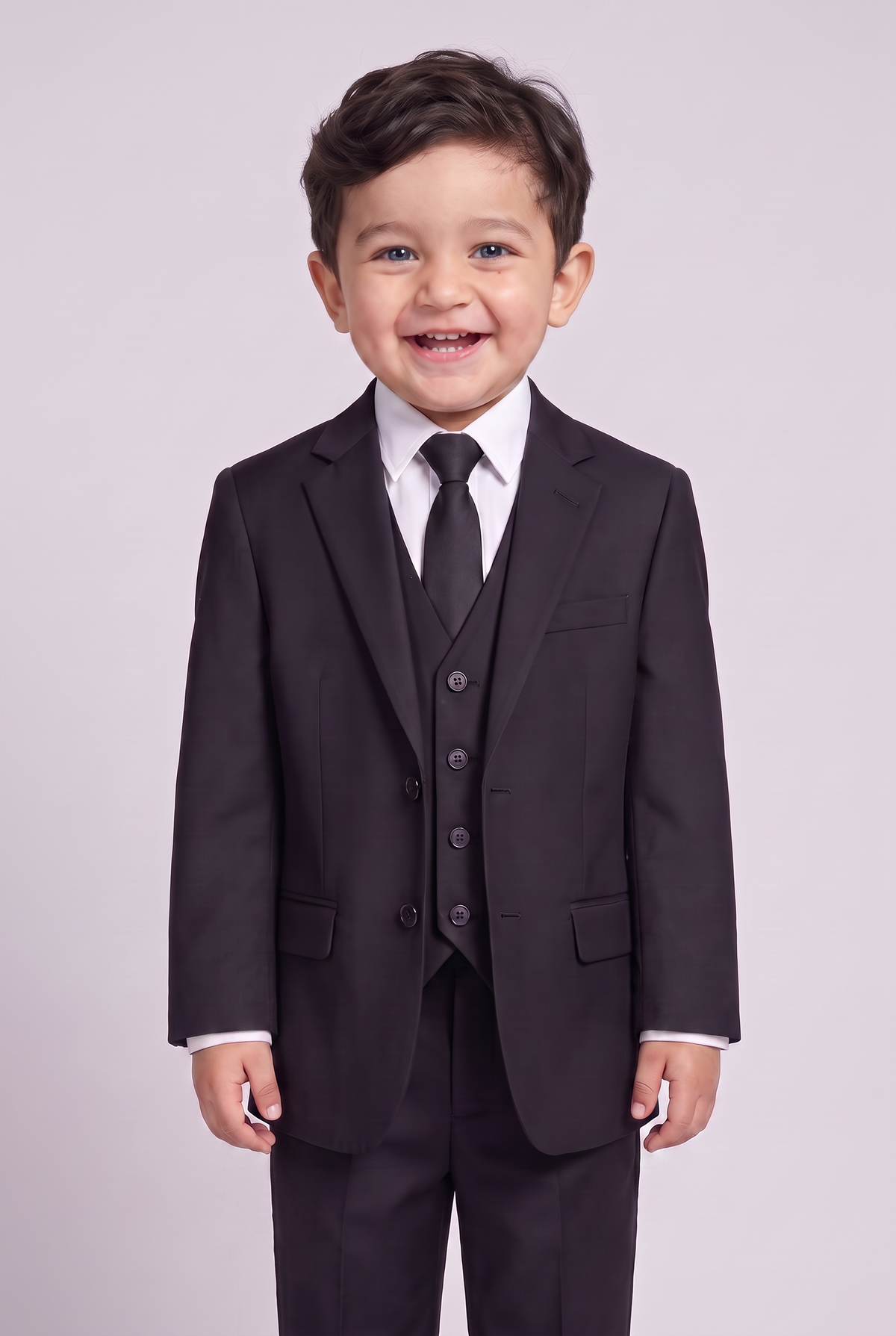 Terno Infantil Microfibra Preto - Nicolas
