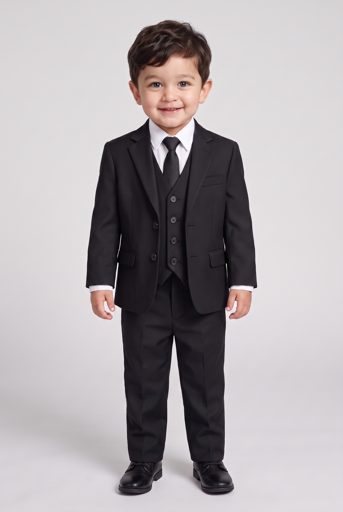 Terno Infantil Microfibra Preto - Nicolas