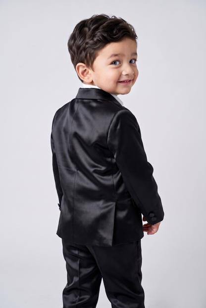 Nicolas terno infantil prada preto costas
