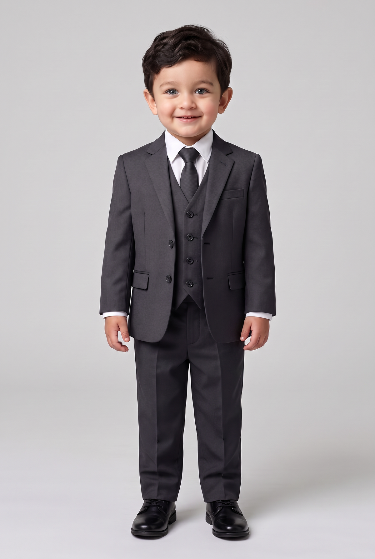 Terno Infantil Microfibra Chumbo - Nicolas