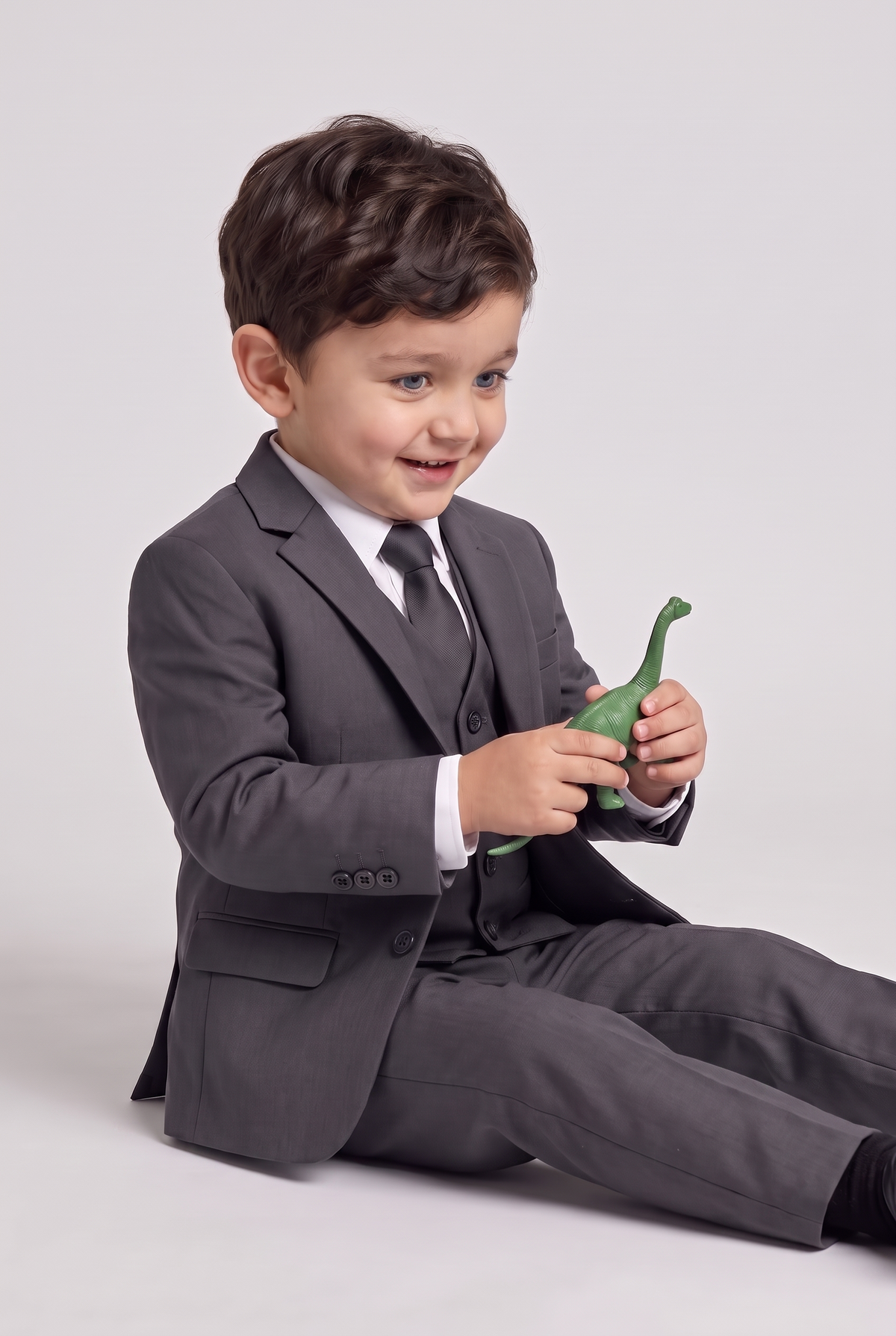 Terno Infantil Microfibra Chumbo - Nicolas