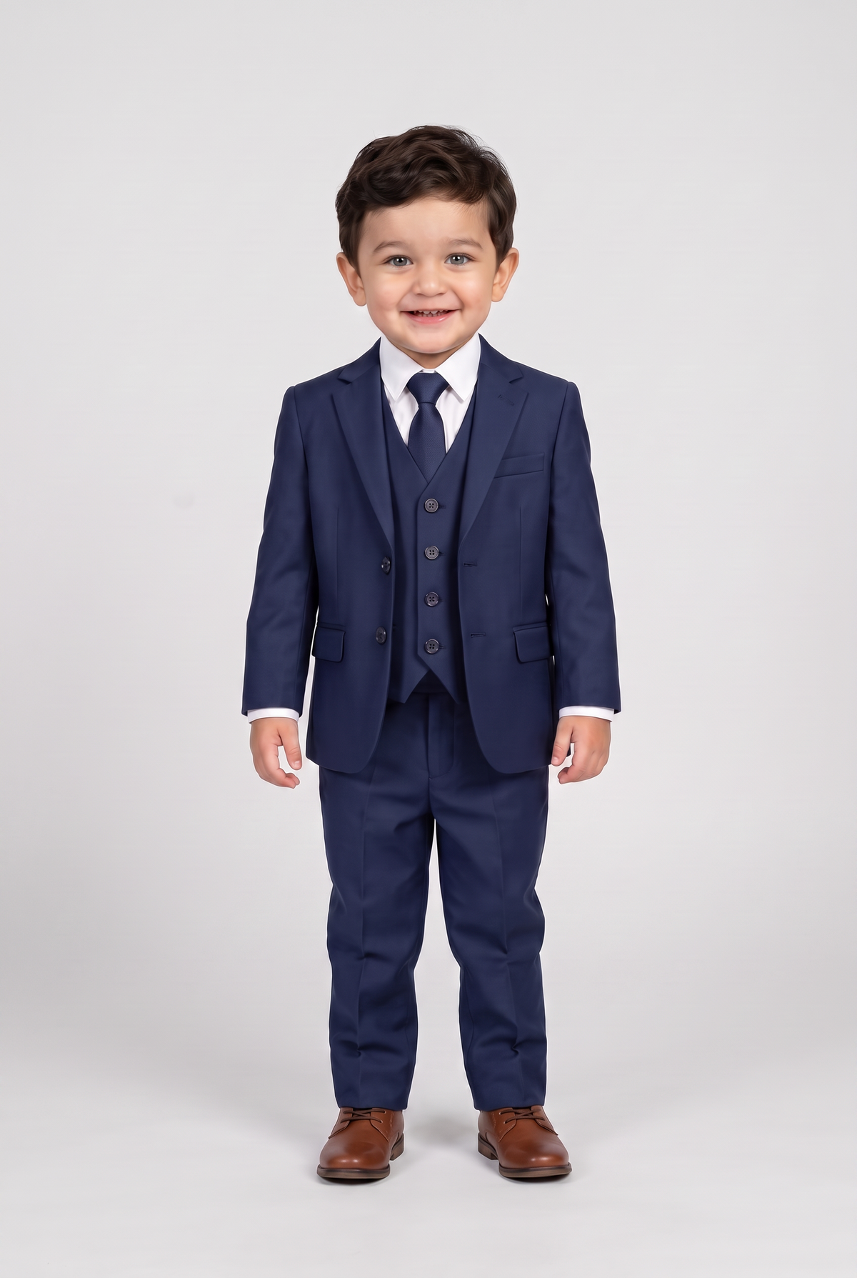 Terno Infantil Microfibra Azul Marinho - Nicolas