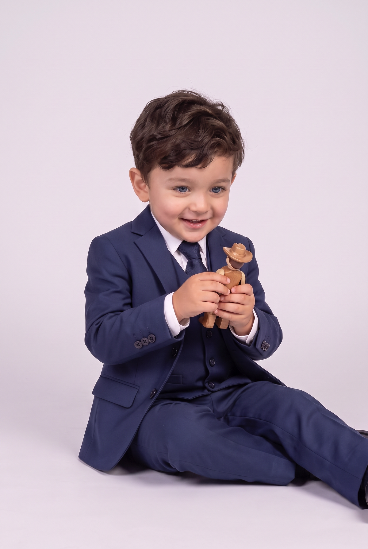 Terno Infantil Microfibra Azul Marinho - Nicolas