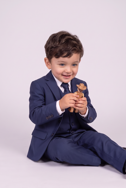 Terno Infantil Microfibra Azul Marinho - Nicolas