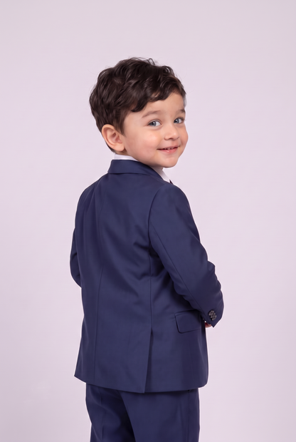Terno Infantil Microfibra Azul Marinho - Nicolas