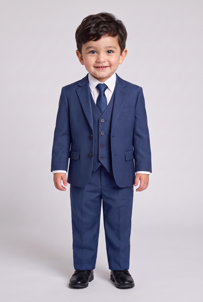 Terno Infantil Microfibra Azul Indico - Nicolas