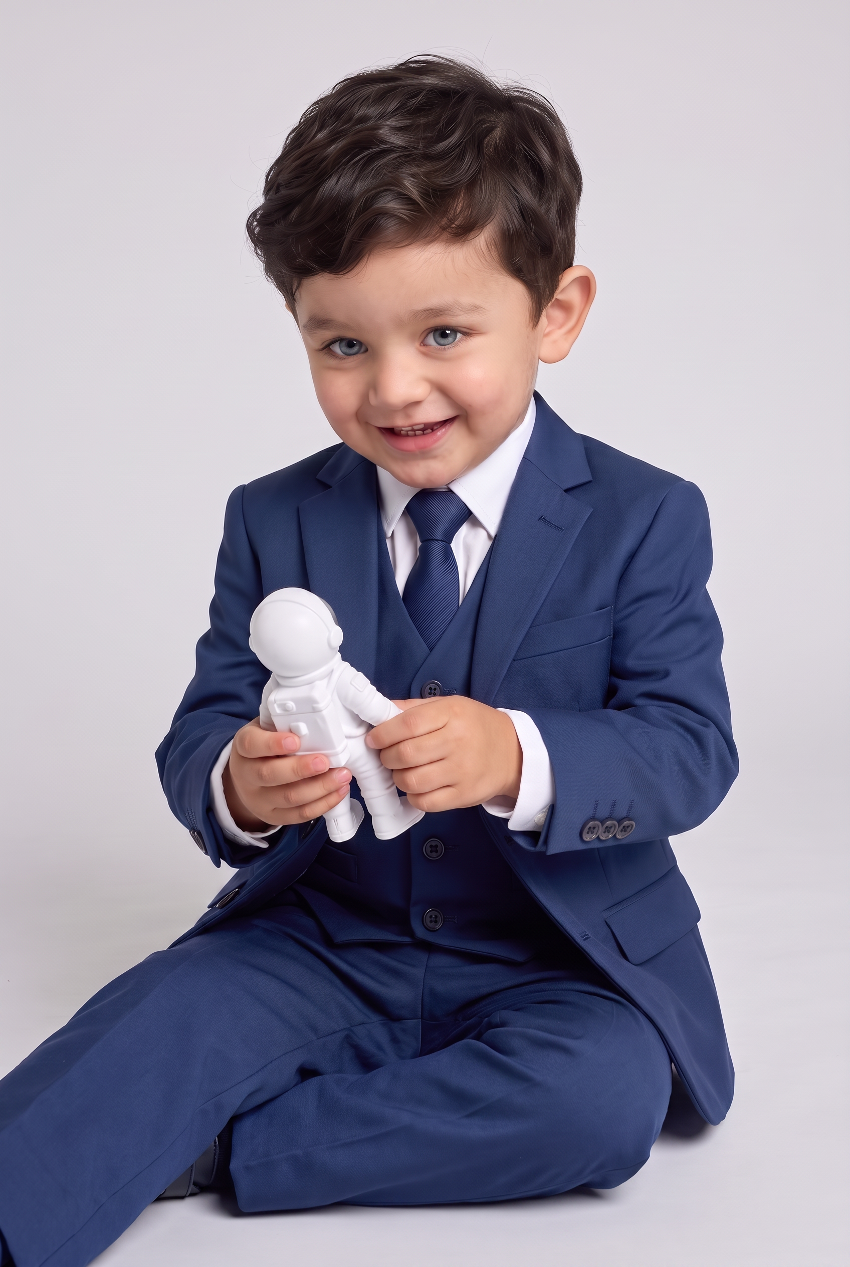 Terno Infantil Microfibra Azul Indico - Nicolas
