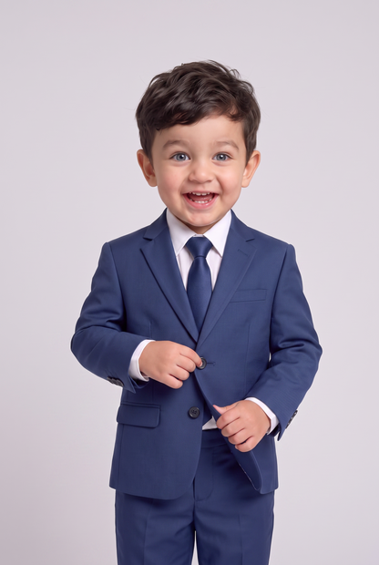 Costume Infantil Microfibra Azul Índico - ajeitando o paletó