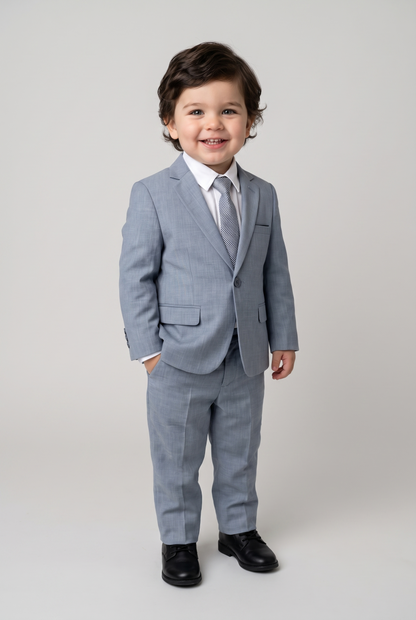 Costume Infantil Melange New Aço - corpo inteiro