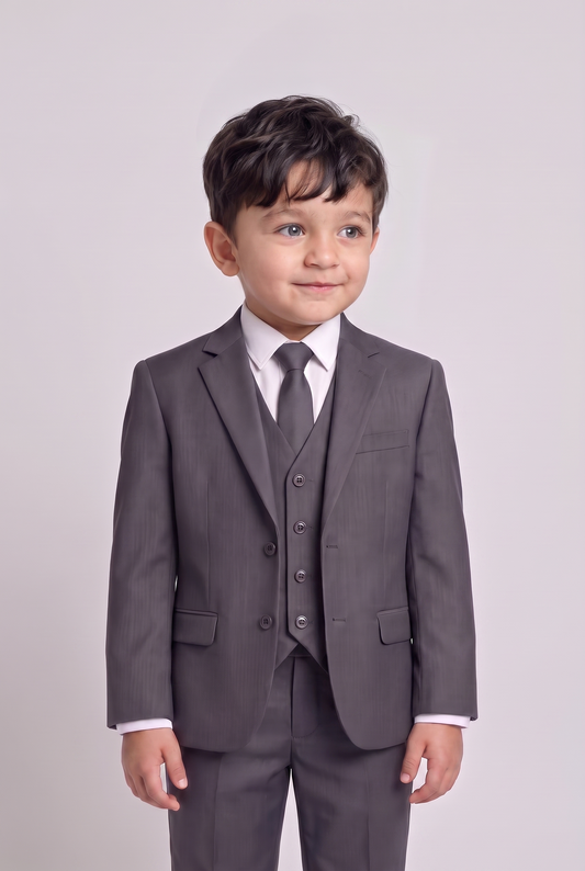 Terno Infantil Microfibra Chumbo - Nicolas hero