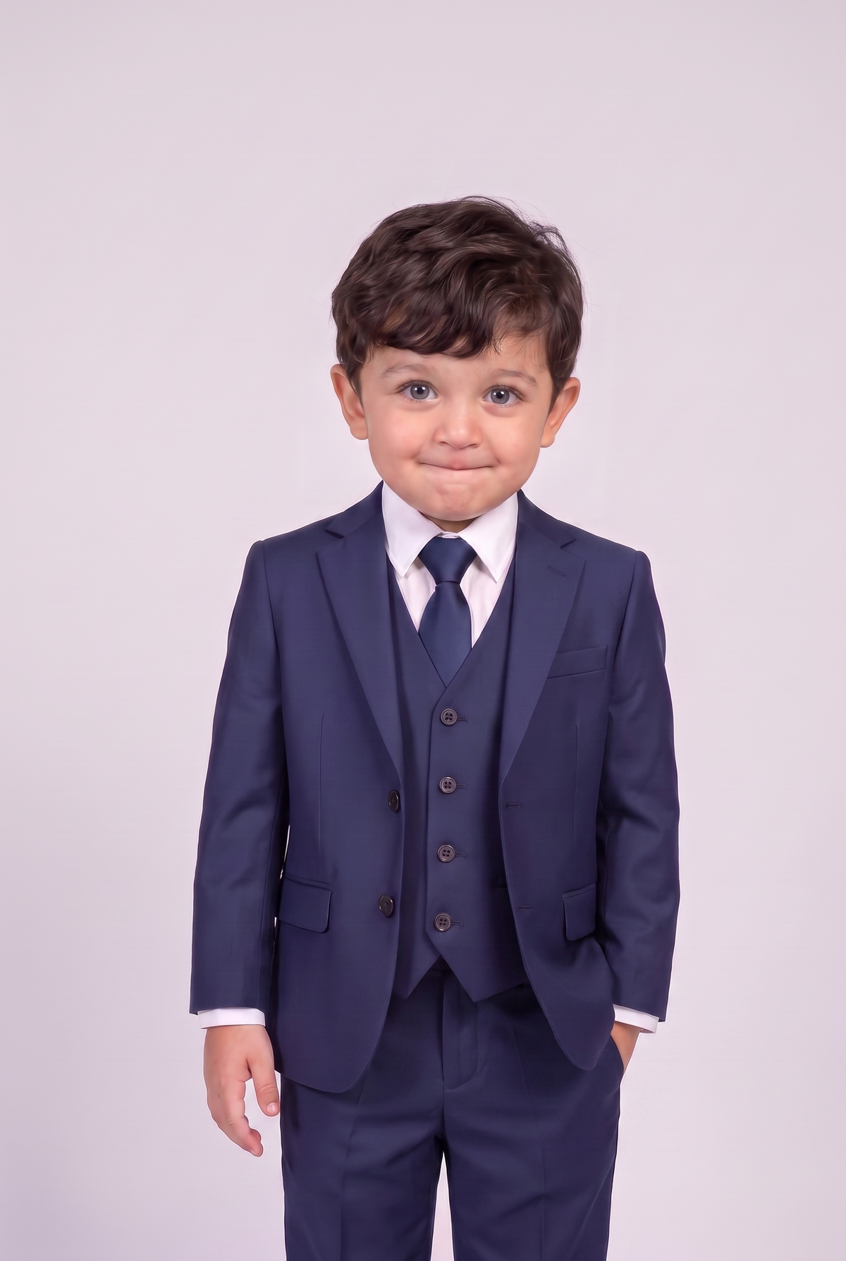 Terno Infantil Microfibra Azul Marinho - Nicolas hero