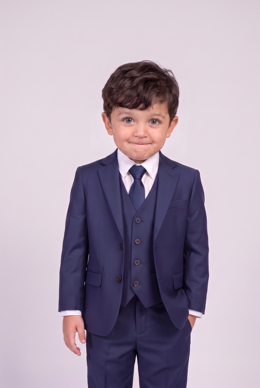 Terno Infantil Microfibra Azul Marinho - Nicolas hero